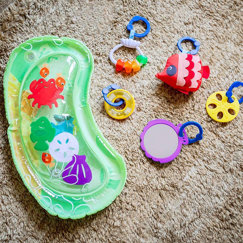 slide 11 of 19, Baby Einstein Ocean Explorers 2-in-1 Water Play Mat & Activity Gym - Sea Floor Explorers, 1 ct