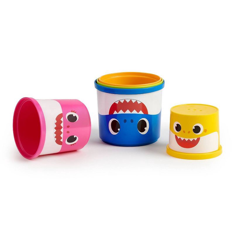 slide 6 of 8, Baby Shark Stack and Play Cups - 5ct, 5 ct