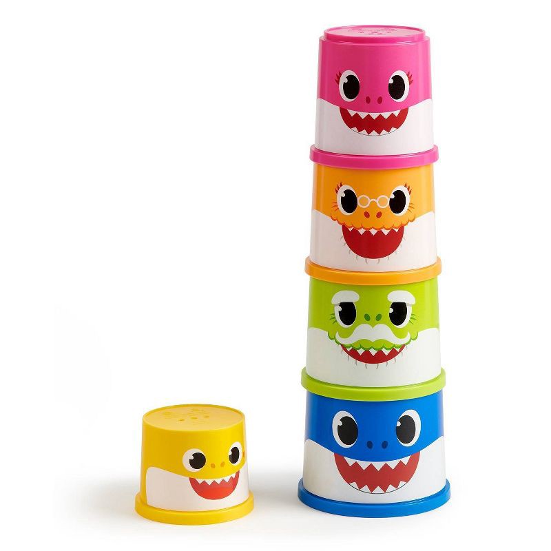 slide 1 of 8, Baby Shark Stack and Play Cups - 5ct, 5 ct