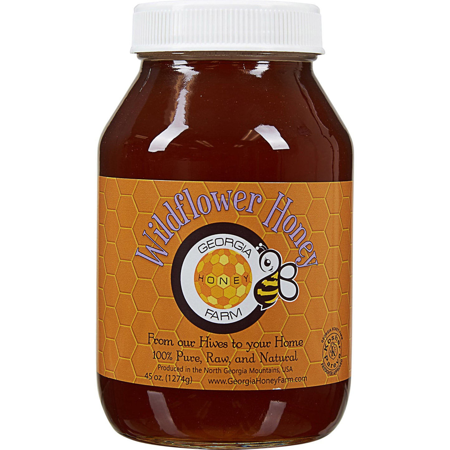 slide 1 of 2, Georgia Honey Farm Raw Wildflower Honey, 45 oz, 