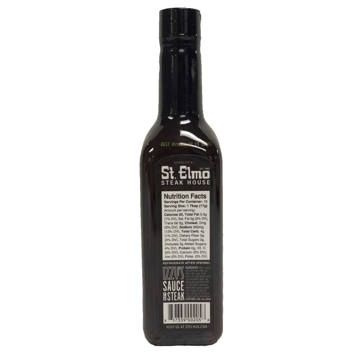 slide 2 of 2, St. Elmo Steak House Izzy’s Sauce for Steak 10.25 oz, 12 oz