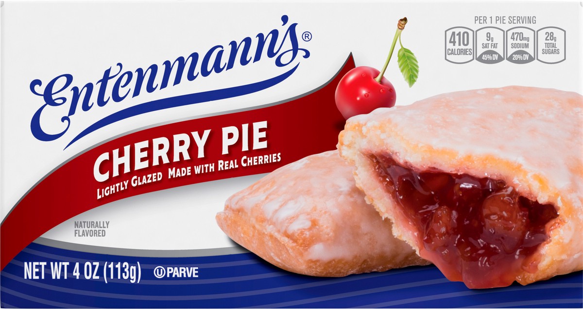 slide 3 of 7, Entenmann's Cherry Pie, 4 oz, Mini Pies, Box, 3.5 oz