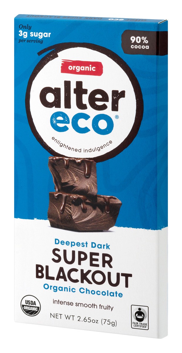 slide 3 of 11, Alter Eco Choc Org Super Black Out 2.65Oz, 1 ct