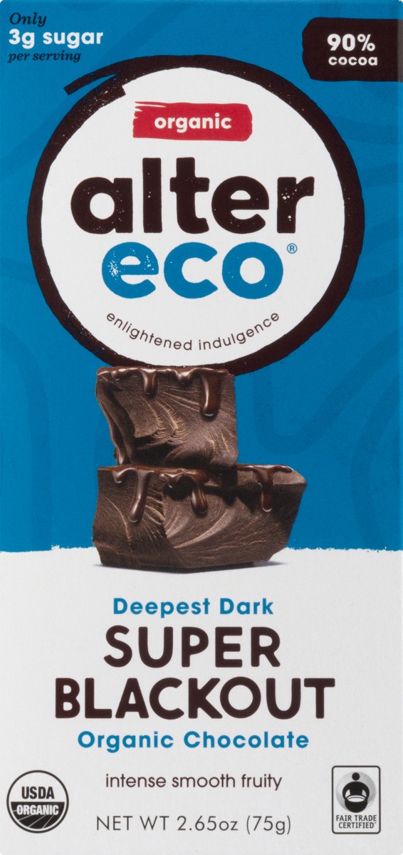 slide 10 of 11, Alter Eco Choc Org Super Black Out 2.65Oz, 1 ct