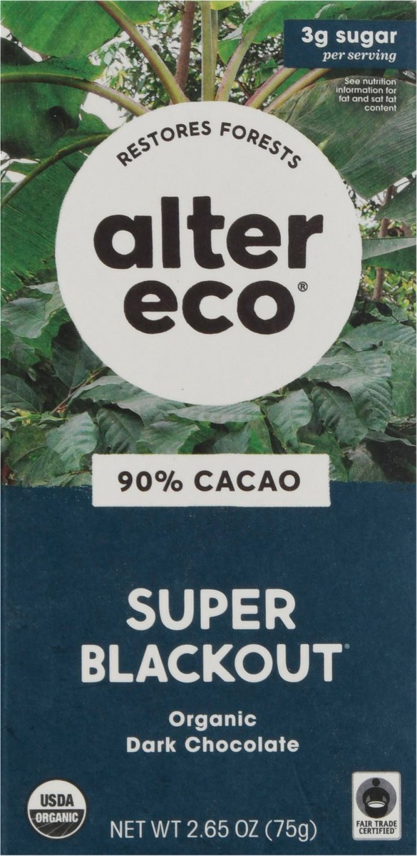 slide 1 of 11, Alter Eco Choc Org Super Black Out 2.65Oz, 1 ct