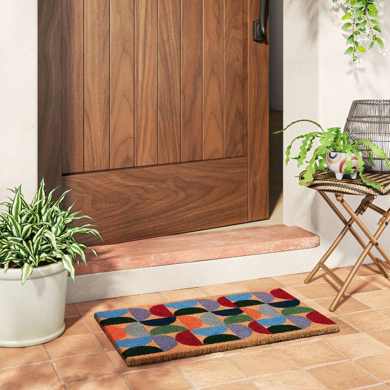 slide 3 of 4, 1'4"x2'4" Hemisphere Outdoor Doormat - Room Essentials™, 1 ct
