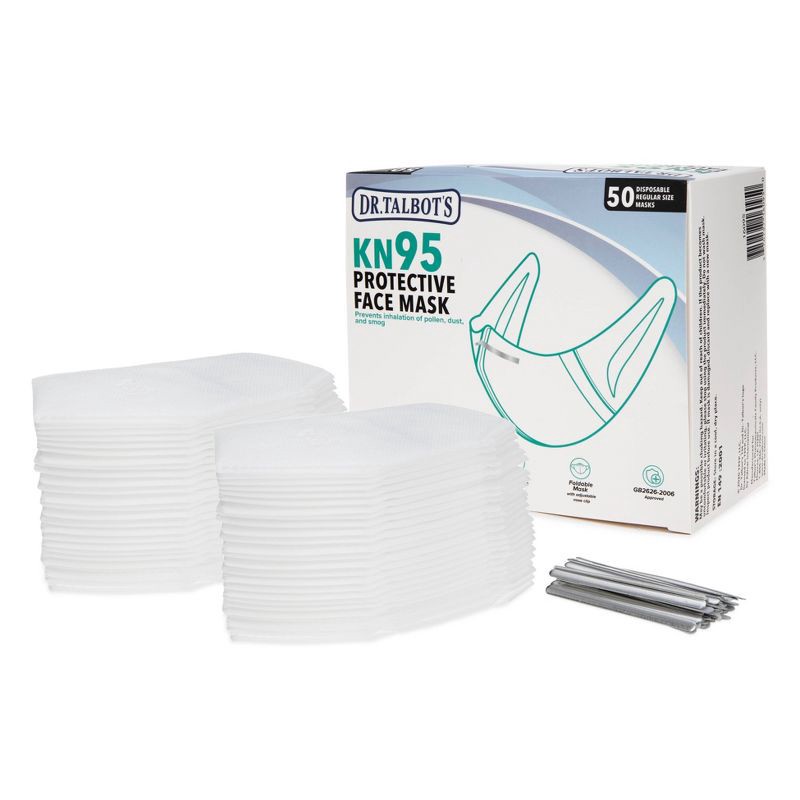 slide 8 of 8, Dr. Talbot's KN95 Protective Face Mask, 1 ct