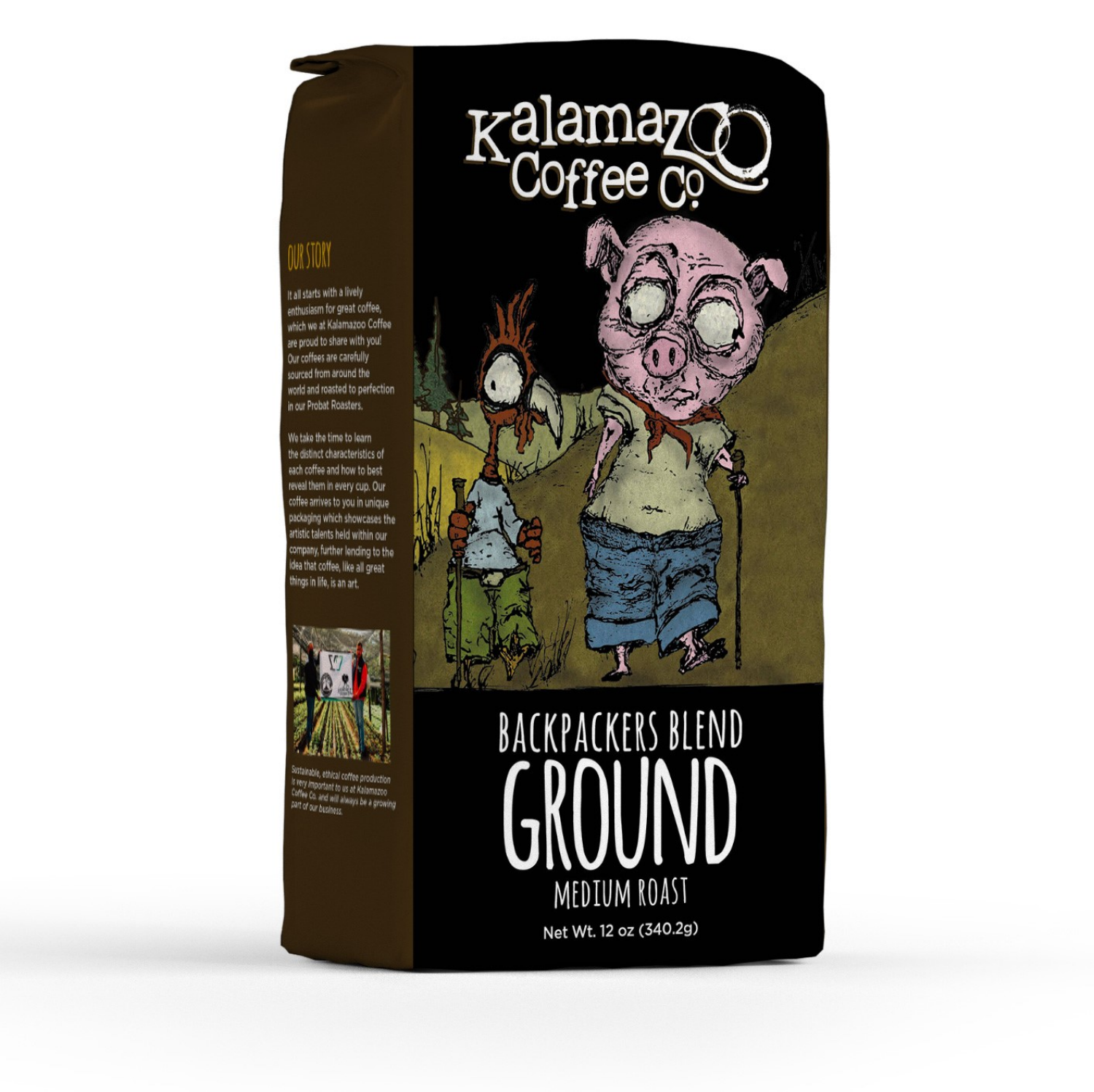 slide 1 of 13, Kalamazoo Coffee Backpackers Blend Ground Coffee - 12 oz, 12 oz