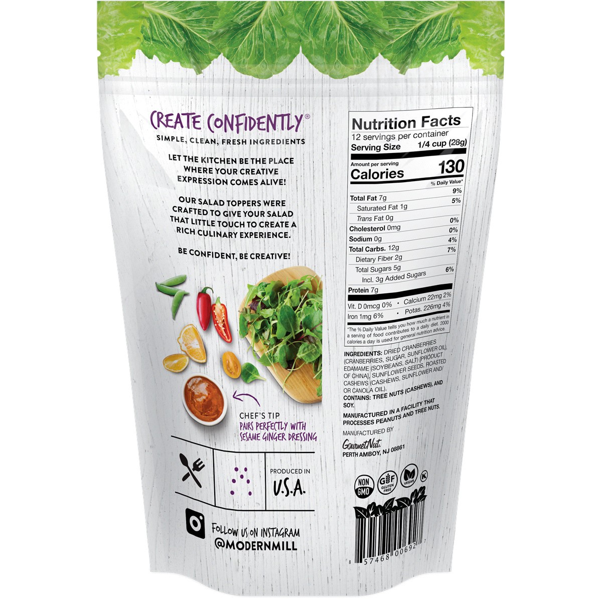 slide 2 of 2, Modern Mill Protein Packed Salad Topper 12 oz, 12 oz