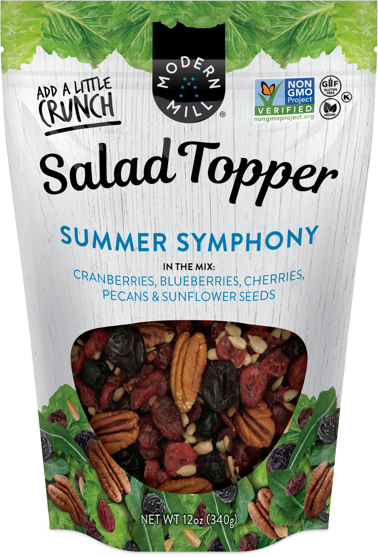 slide 1 of 2, Modern Mill Summer Symphony Salad Topper 12oz, Gluten-Free, Vegan, Non-GMO, 12 oz