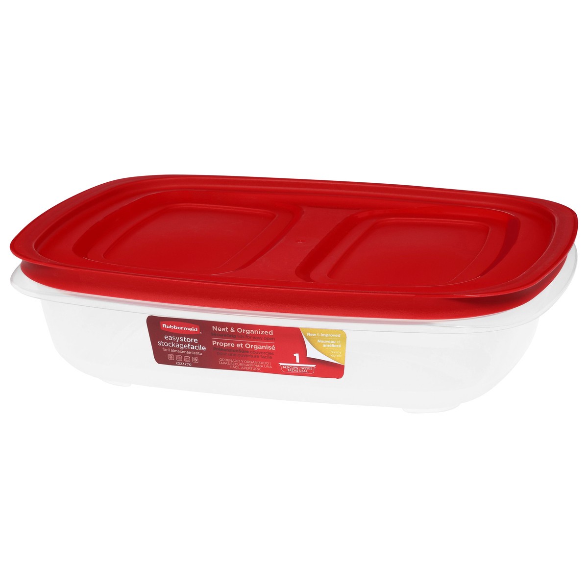 slide 2 of 4, Rubbermaid Red Es Fd Cont Rect 14.9c, 1 ct