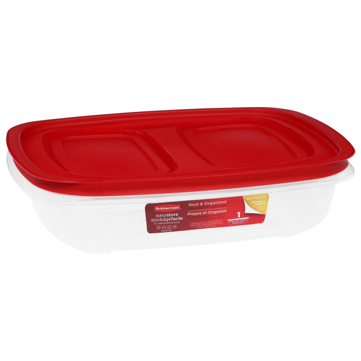 slide 4 of 4, Rubbermaid Red Es Fd Cont Rect 14.9c, 1 ct