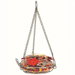 Nature's Way Bird Products Artisan Gravity Hummingbird Feeder 7.5" - Blush Crackle