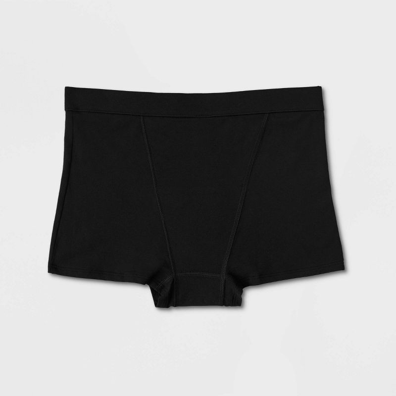Thinx for All Women's Moderate Absorbency Boy Shorts Period Underwear -  Black XS