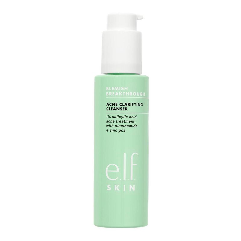 slide 1 of 1, e.l.f. Blemish Breakthrough Unscented Acne Clarifying Cleanser - 3.889 fl oz, 3.889 fl oz
