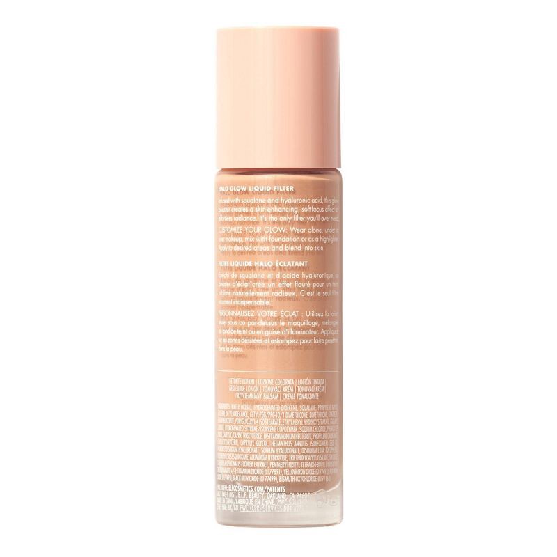 slide 9 of 9, e.l.f. Halo Glow Liquid Filter Highlighter - 3 Light/Medium - 1.06 fl oz, 1.06 fl oz