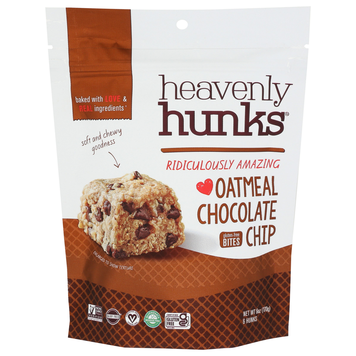 slide 1 of 2, Heavenly Hunks Oatmeal Chocolate Chip 6 oz, 6 oz