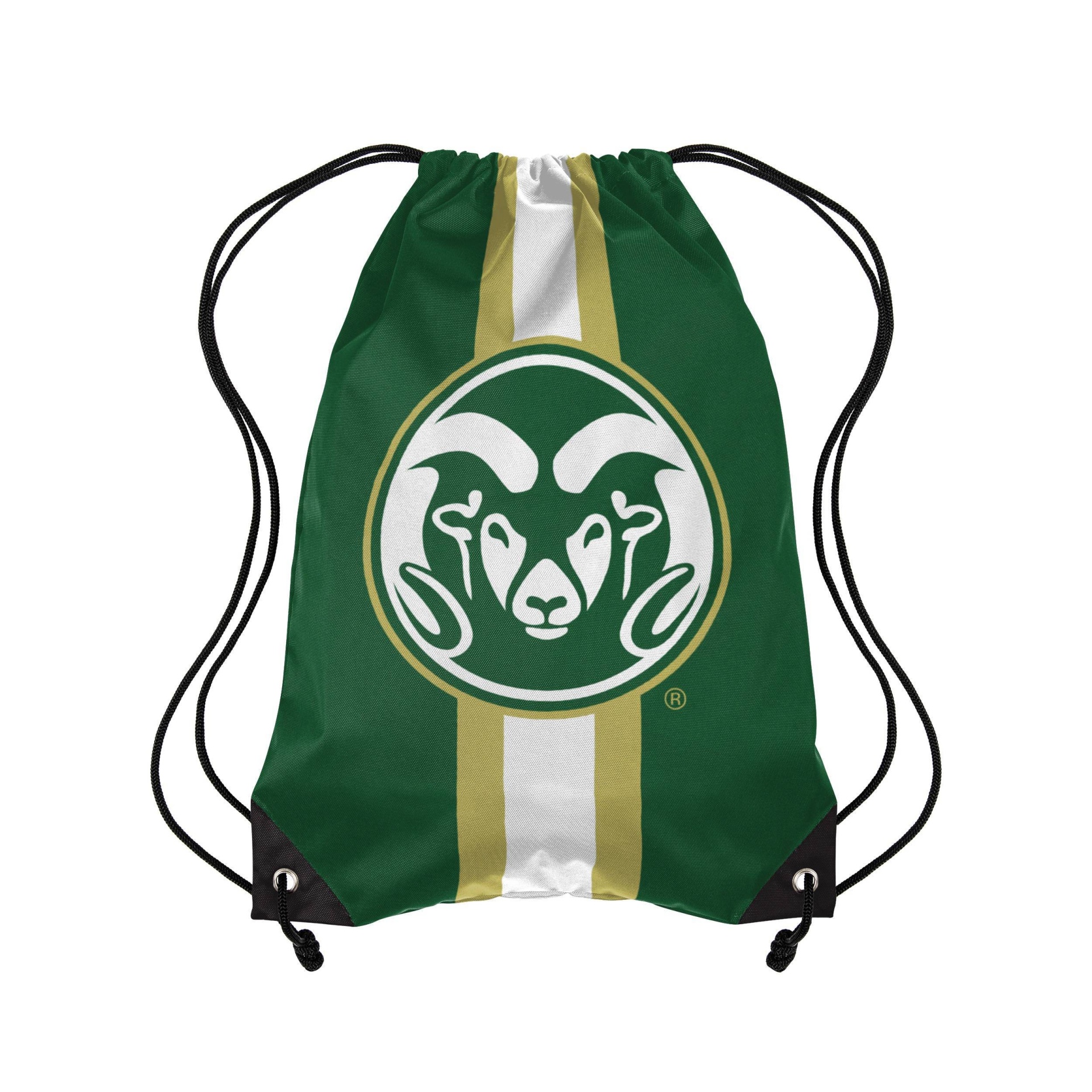 slide 1 of 1, NCAA Colorado State Rams Stripe Drawstring Bag, 1 ct