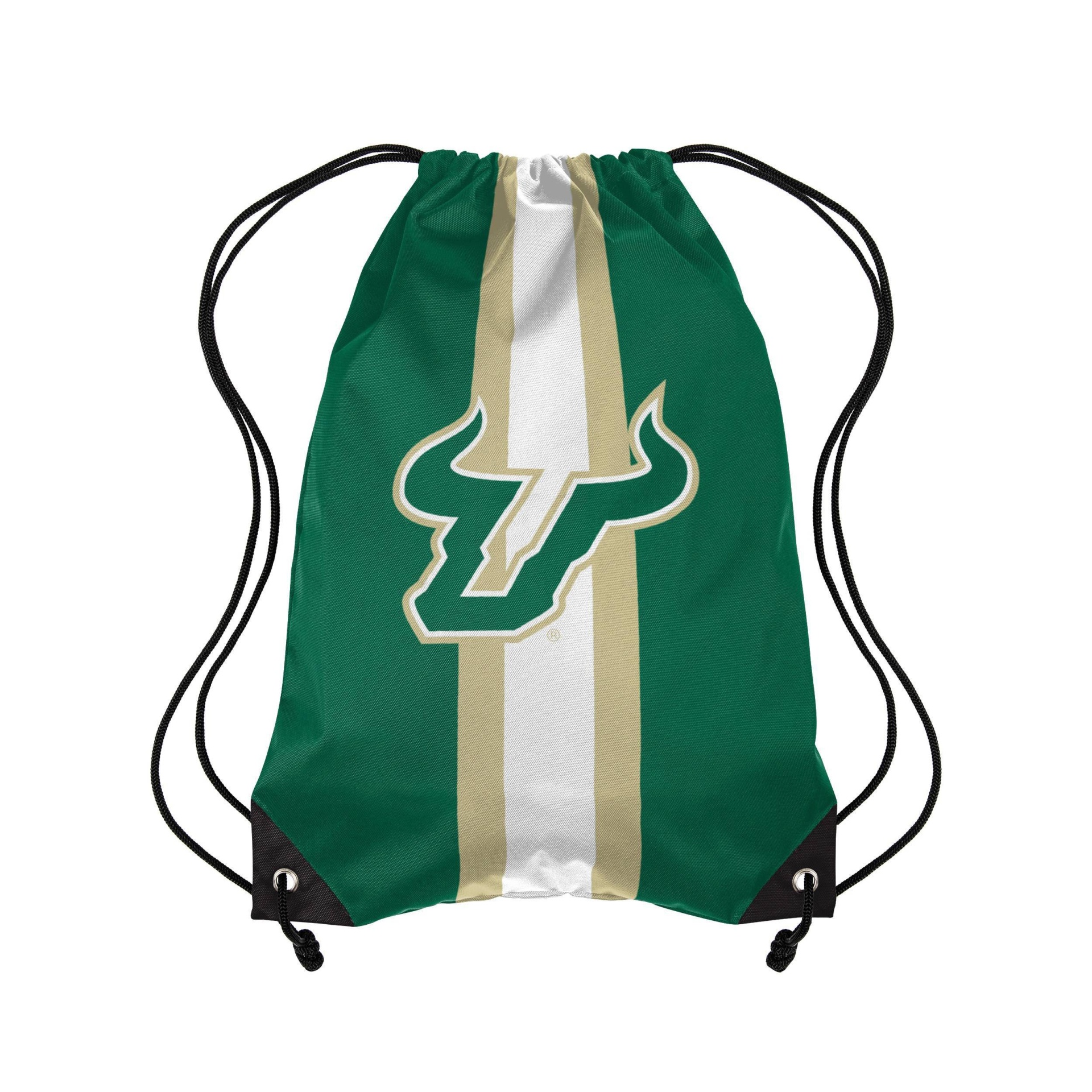 slide 1 of 1, NCAA South Florida Bulls Stripe Drawstring Bag, 1 ct