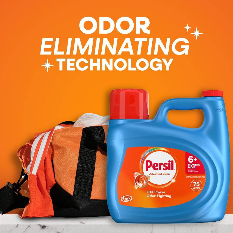 slide 6 of 11, Persil Advanced Oxi + Odor Fighting HE Deep Cleaning Liquid Laundry Detergent 75 Loads - 126 fl oz, 126 fl oz
