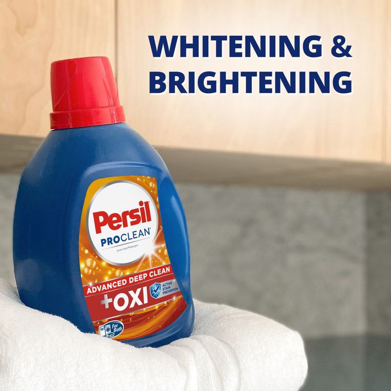 slide 9 of 11, Persil Advanced Oxi + Odor Fighting HE Deep Cleaning Liquid Laundry Detergent 75 Loads - 126 fl oz, 126 fl oz