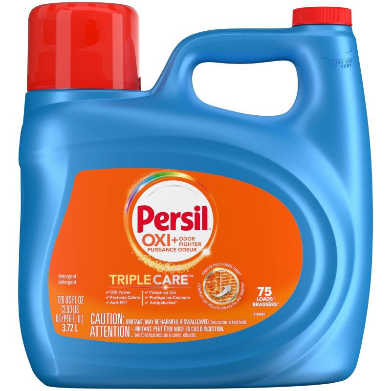 slide 1 of 11, Persil Advanced Oxi + Odor Fighting HE Deep Cleaning Liquid Laundry Detergent 75 Loads - 126 fl oz, 126 fl oz