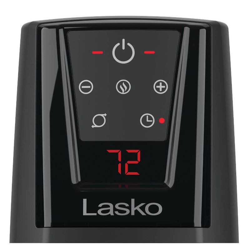 slide 6 of 11, Lasko Ceramic Tower Heater with Remote: Portable Indoor Space Heater, Programmable Timer, Adjustable Thermostat, 1500W, 1 ct
