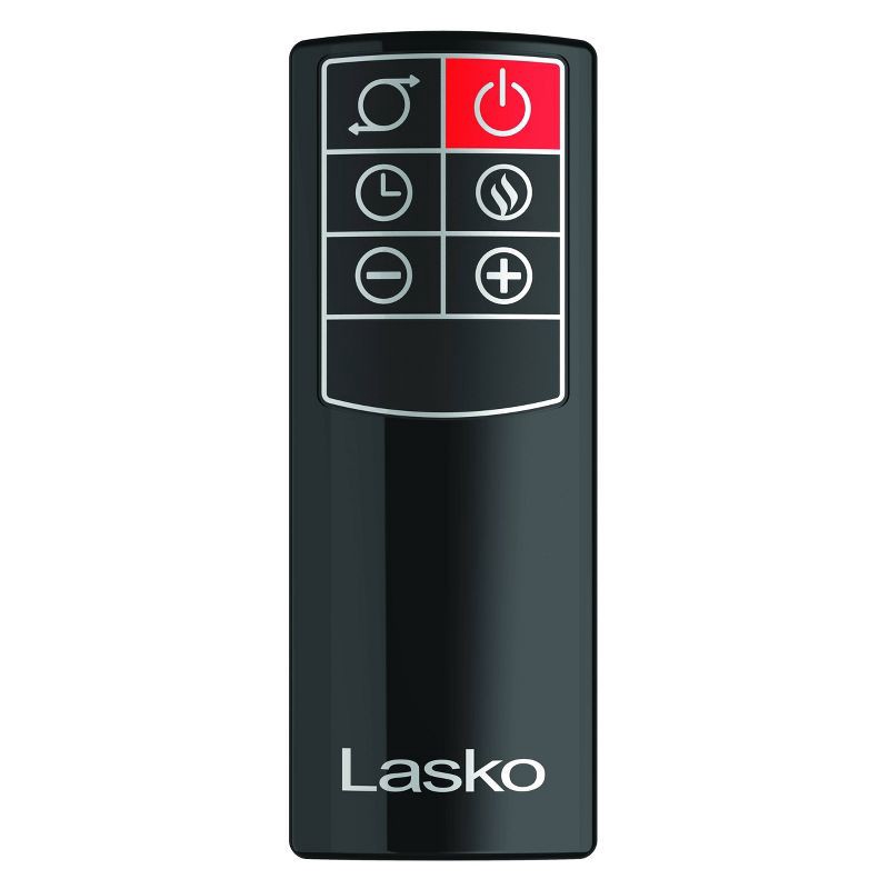 slide 11 of 11, Lasko Ceramic Tower Heater with Remote: Portable Indoor Space Heater, Programmable Timer, Adjustable Thermostat, 1500W, 1 ct