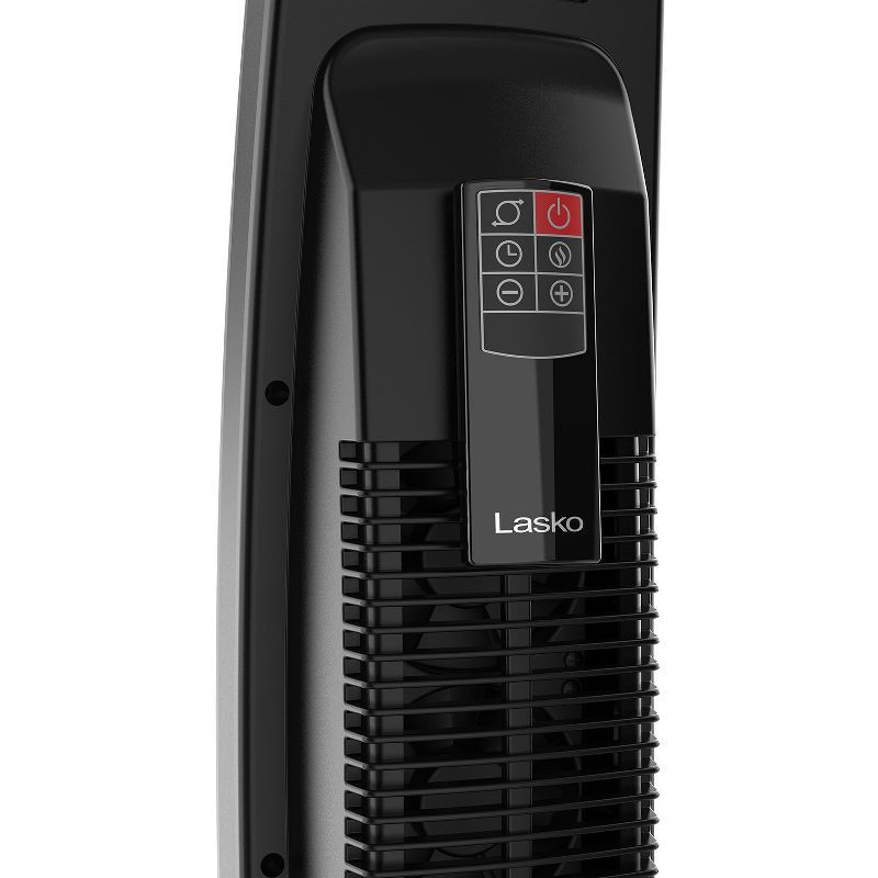 slide 9 of 11, Lasko Ceramic Tower Heater with Remote: Portable Indoor Space Heater, Programmable Timer, Adjustable Thermostat, 1500W, 1 ct