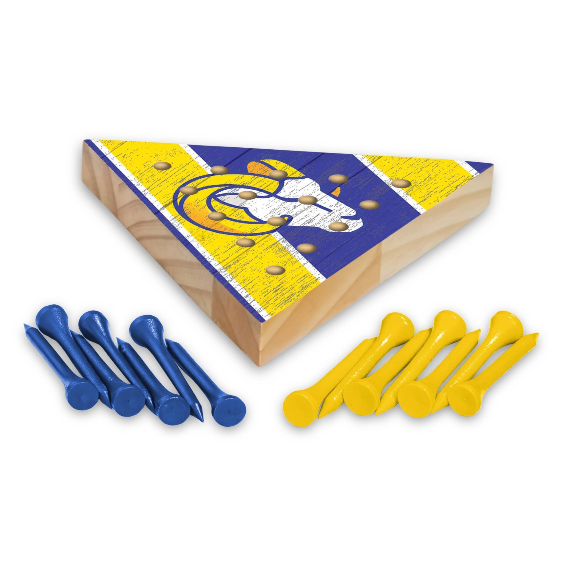 slide 1 of 3, NFL Los Angeles Rams Pyramid Peg Game, 1 ct