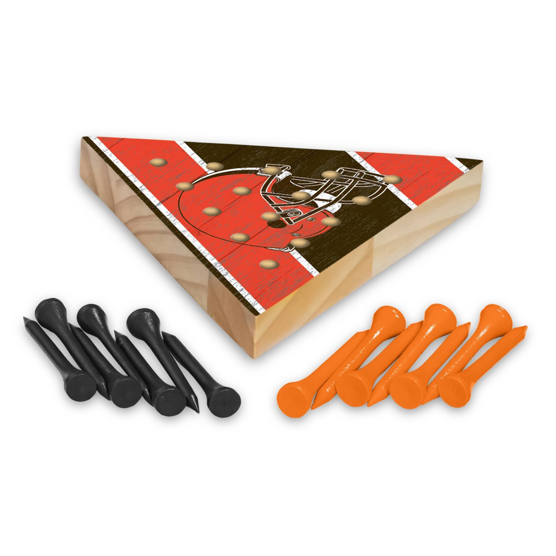 slide 1 of 1, NFL Cleveland Browns Pyramid Peg Game, 1 ct