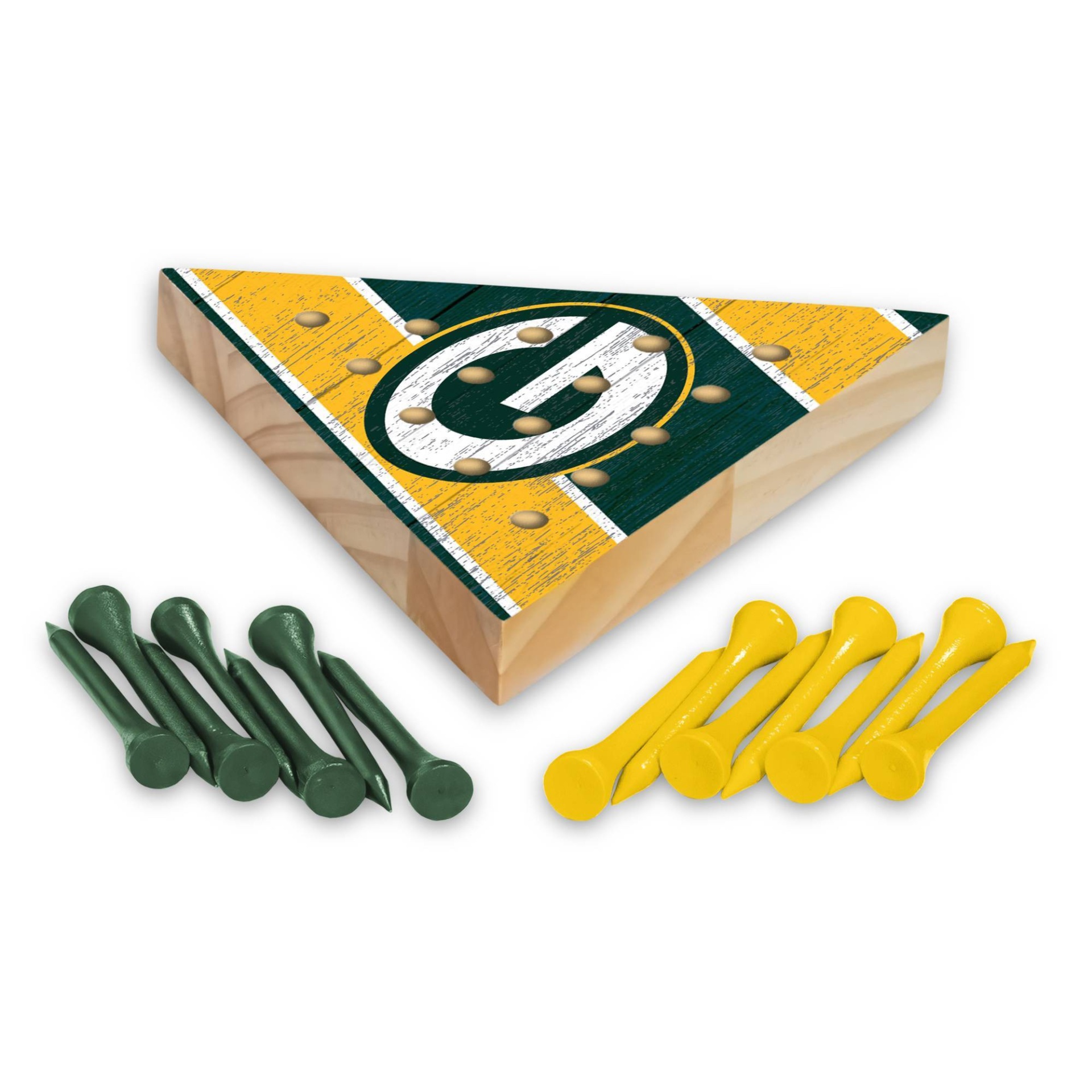 slide 1 of 3, NFL Green Bay Packers Pyramid Peg Game, 1 ct