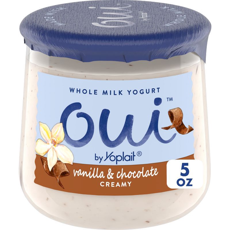 slide 1 of 8, Oui by Yoplait Oui Creamy Vanilla & Chocolate Whole Milk Yogurt - 5oz, 5 oz