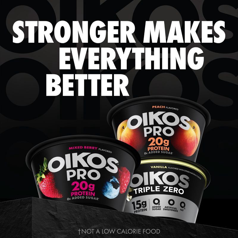 slide 7 of 12, Oikos Pro Vanilla Greek Yogurt - 23g Protein 32oz, 23 gram, 32 oz