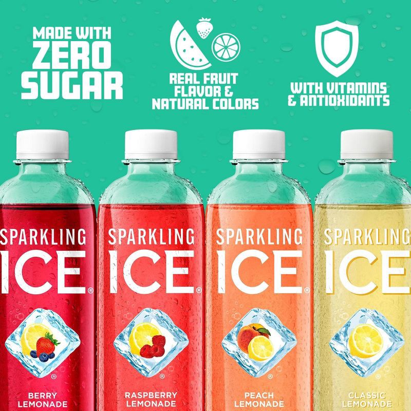 slide 3 of 10, Sparkling Ice Lemonade Variety Pack - 12pk/17 fl oz Bottles, 12 ct; 17 fl oz