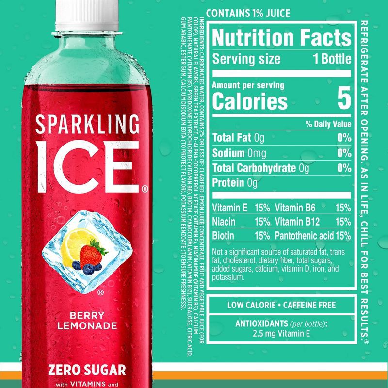 slide 7 of 10, Sparkling Ice Lemonade Variety Pack - 12pk/17 fl oz Bottles, 12 ct; 17 fl oz