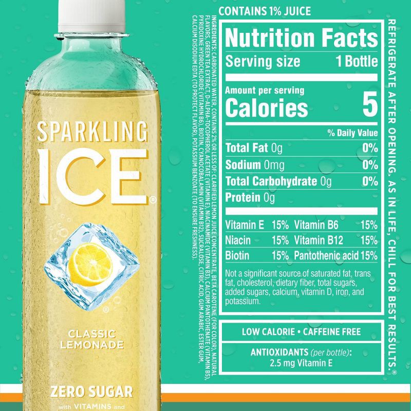 slide 8 of 10, Sparkling Ice Lemonade Variety Pack - 12pk/17 fl oz Bottles, 12 ct; 17 fl oz