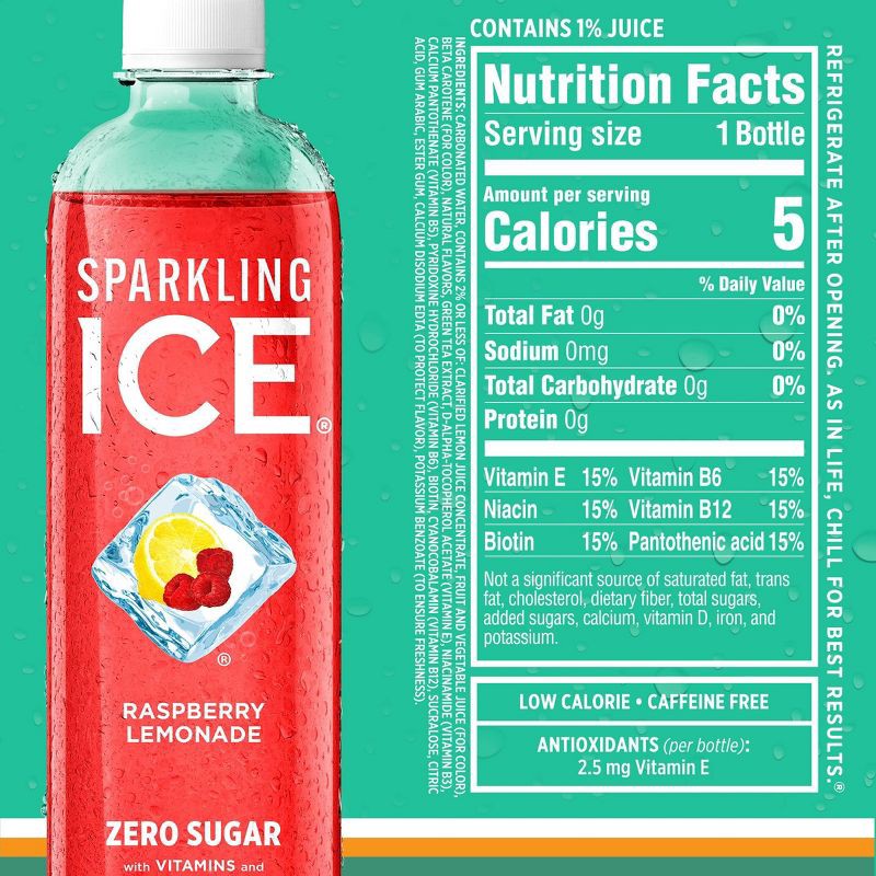 slide 10 of 10, Sparkling Ice Lemonade Variety Pack - 12pk/17 fl oz Bottles, 12 ct; 17 fl oz