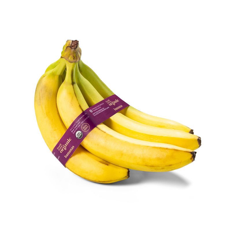 slide 1 of 5, Organic Bananas - 2lb - Good & Gather™, 2 lb