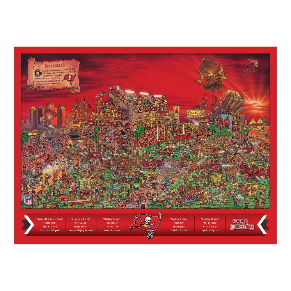 slide 4 of 4, NFL Tampa Bay Buccaneers Joe Journeyman 500pc Puzzle, 500 ct