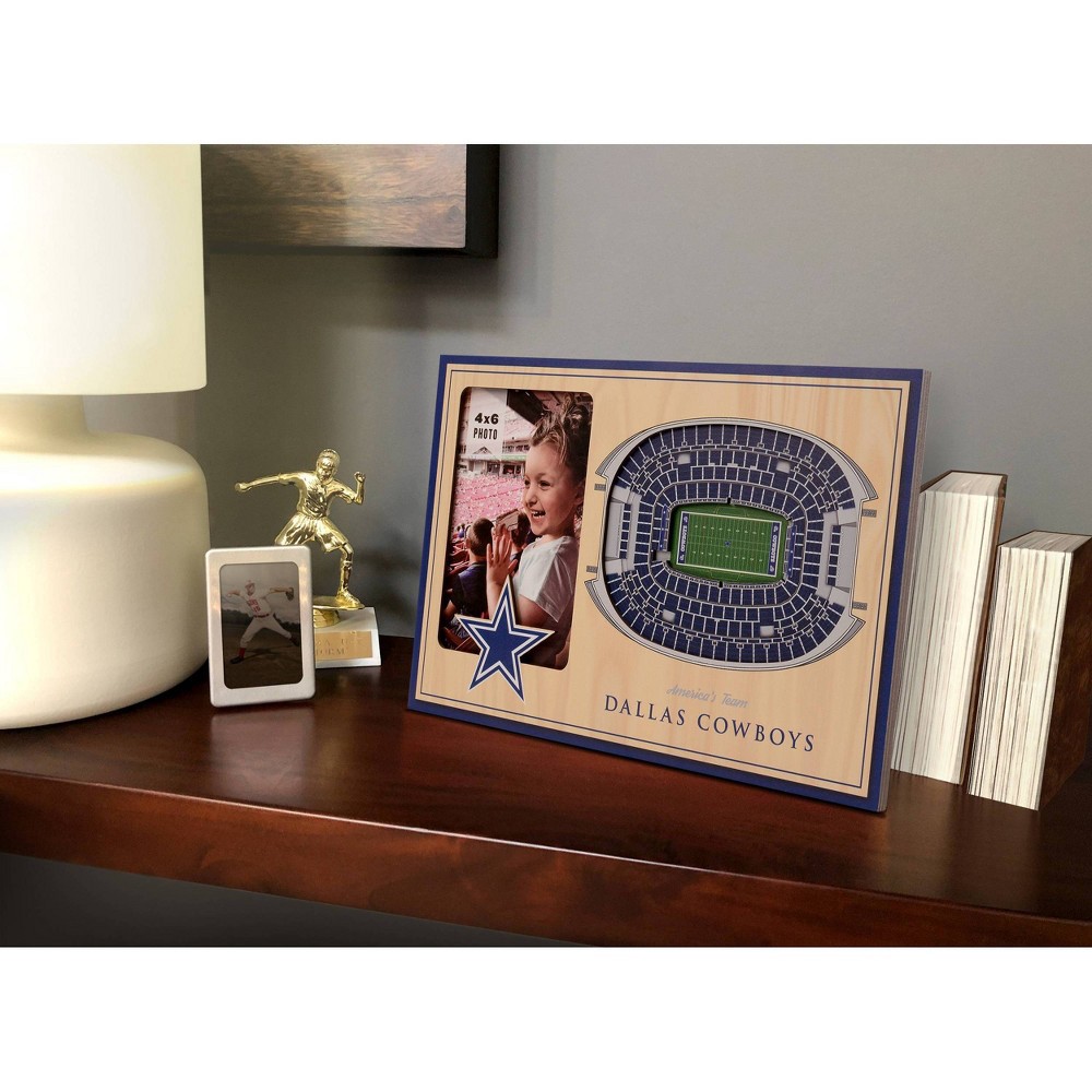 slide 2 of 5, NFL Dallas Cowboys 4"x6" 3D Stadium View Picture Frame, 1 ct