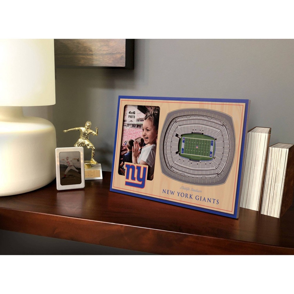 slide 2 of 5, NFL New York Giants 4"x6" 3D Stadium View Picture Frame, 1 ct