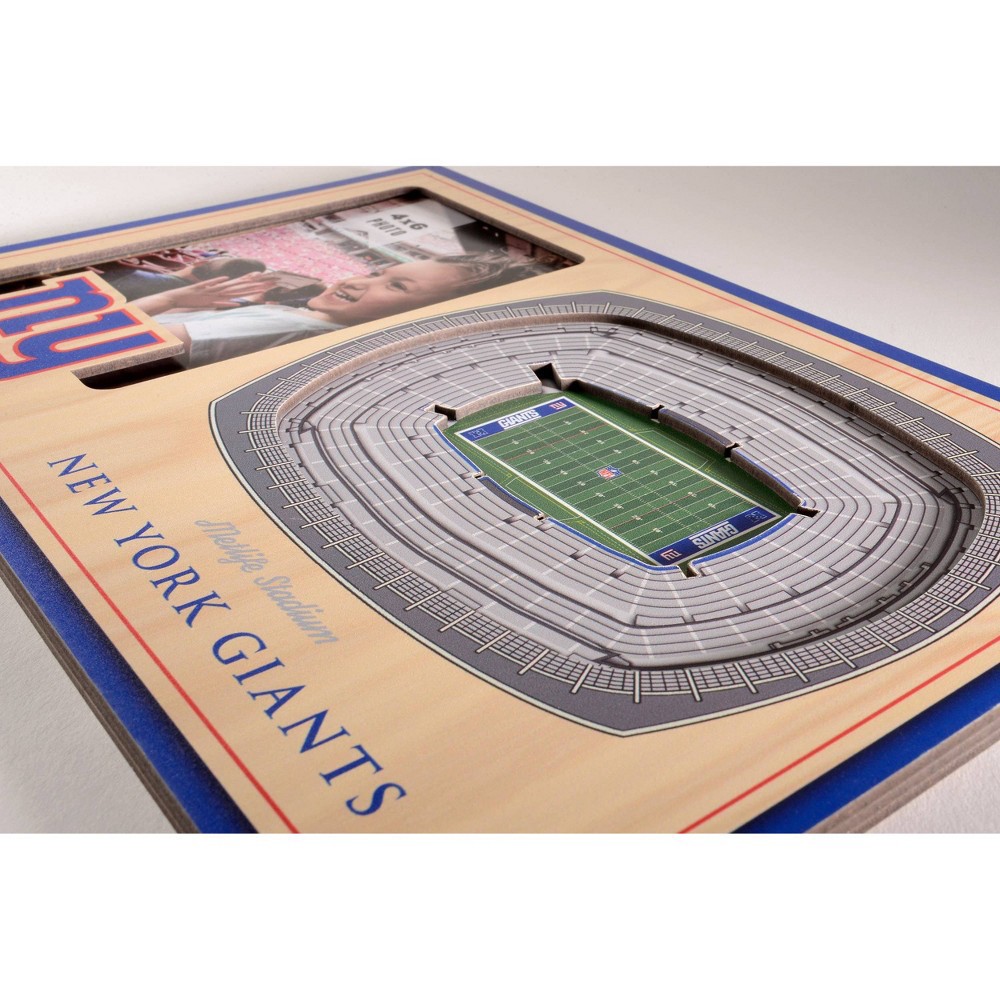 slide 3 of 5, NFL New York Giants 4"x6" 3D Stadium View Picture Frame, 1 ct