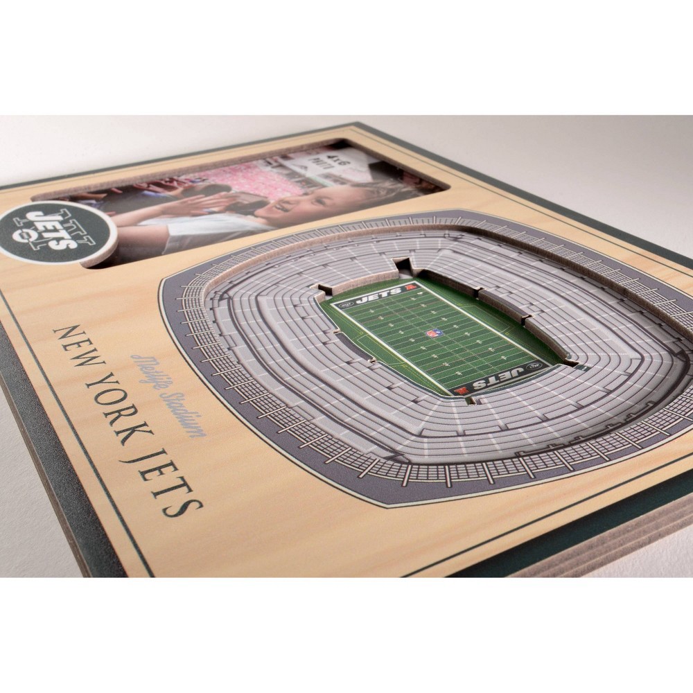 slide 5 of 5, NFL New York Jets 4"x6" 3D Stadium View Picture Frame, 1 ct