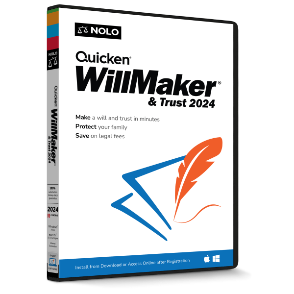 slide 2 of 3, Quicken Willmaker & Trust, 2024, Windows, Product Key, 1 ct