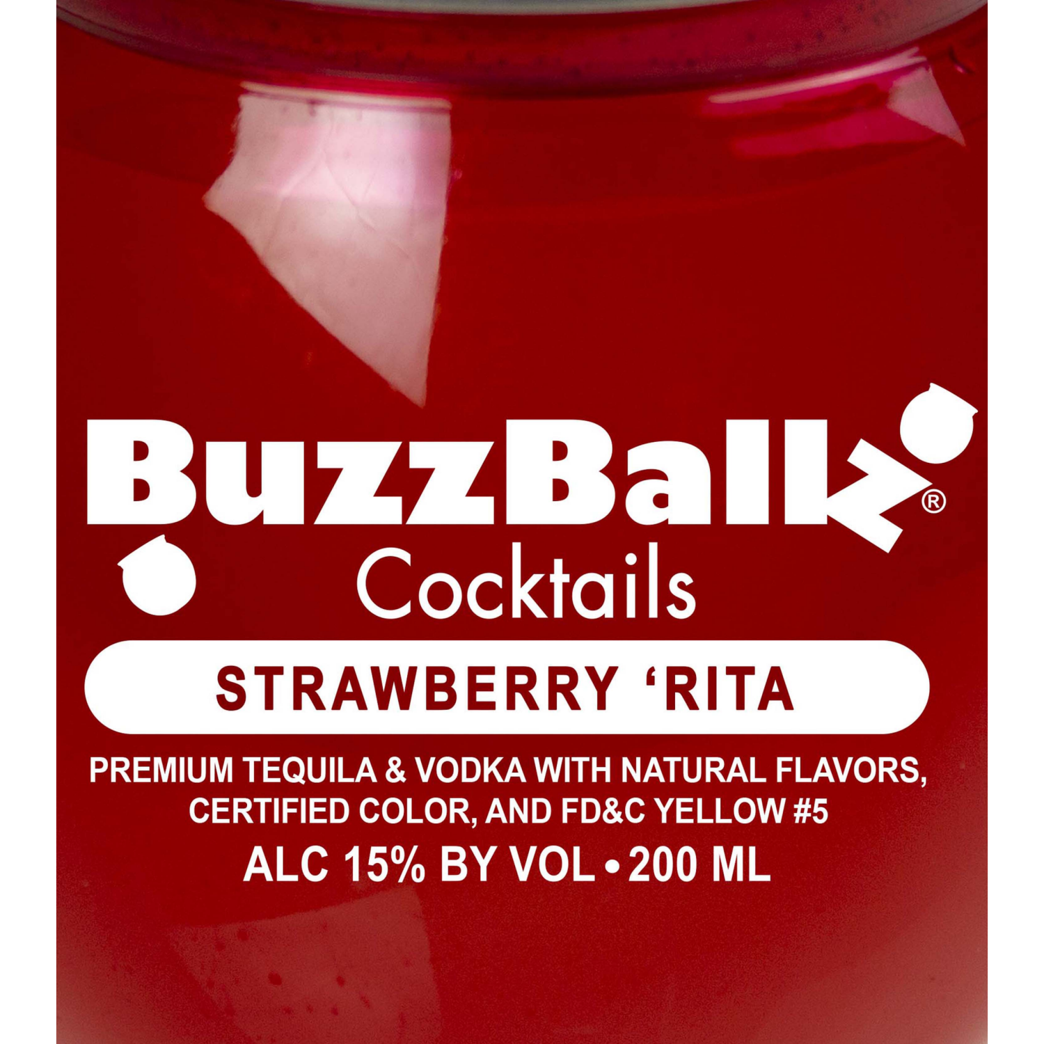 slide 2 of 3, Buzzballz Strawberry Marg, 200 ml