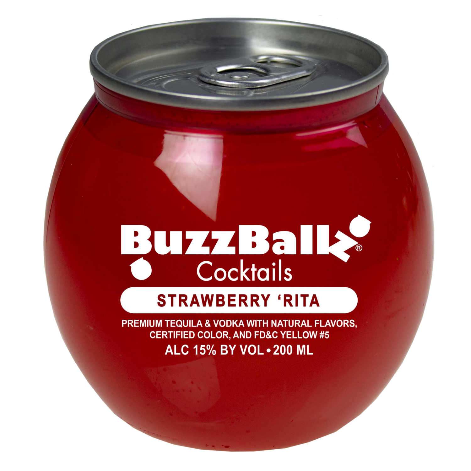 slide 1 of 3, Buzzballz Strawberry Marg, 200 ml