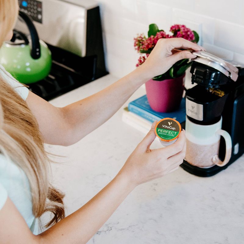 slide 4 of 8, VitaCup Perfect Low Acid Dark Roast Coffee Pods - 18ct, 18 ct