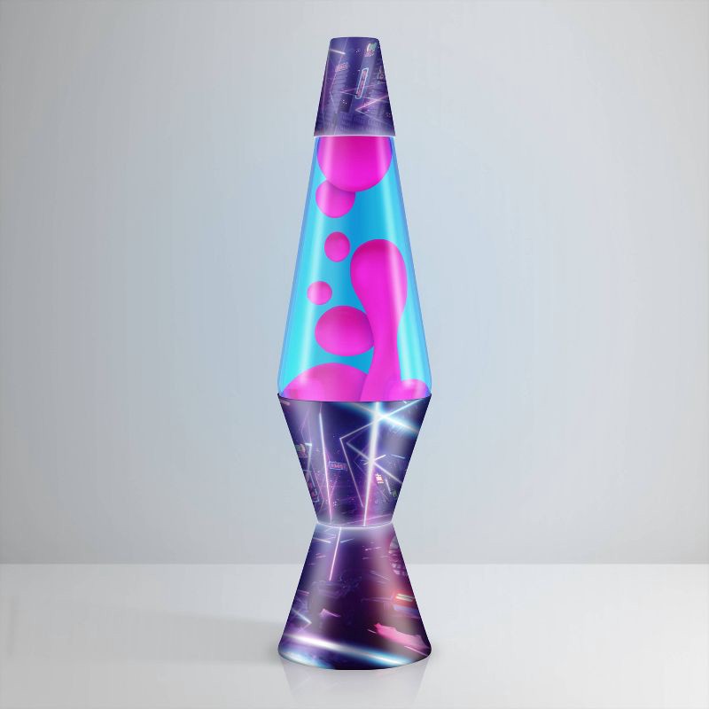 slide 4 of 4, LAVA 14.5" Electric Blue Novelty Table Lamp: Electric Blue Glass Globe, Soothing Light, No Assembly Required, 1 ct