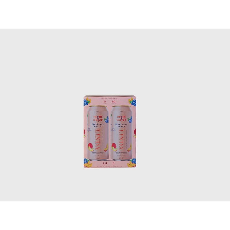 slide 3 of 11, Mom Water Blueberry Peach - Linda - 4pk/355ml Cans, 4 ct; 355 ml